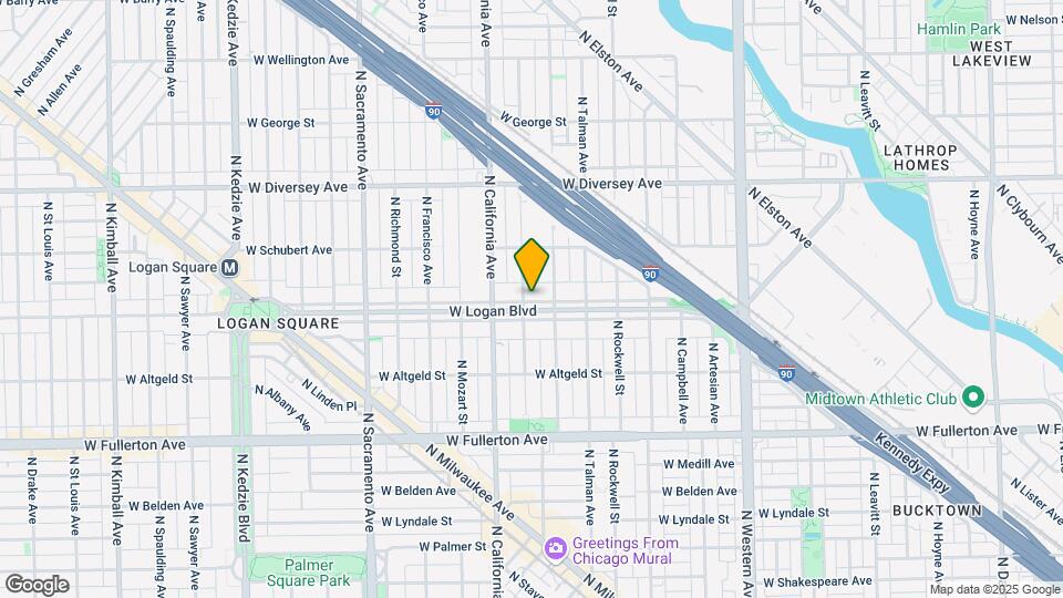 2724 W Logan Blvd Map and Location Details