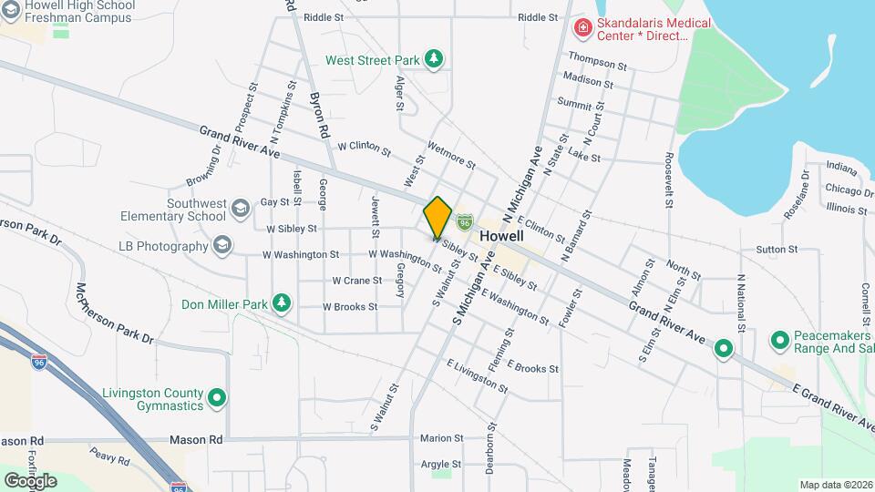 203 S Center St, Unit B Map and Location Details