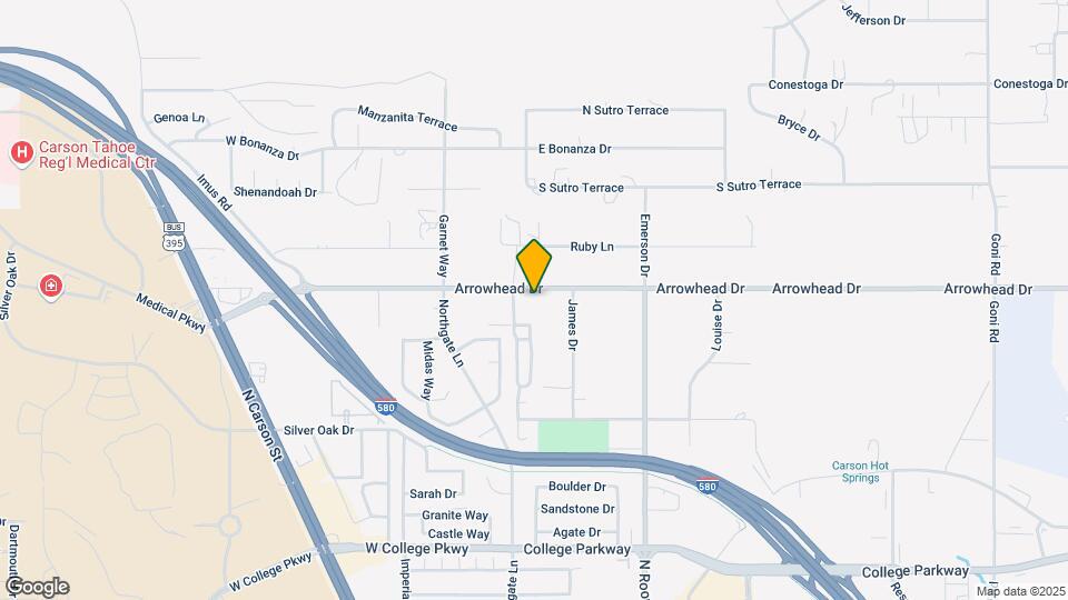 233 Arrowhead Dr Map and Location Details