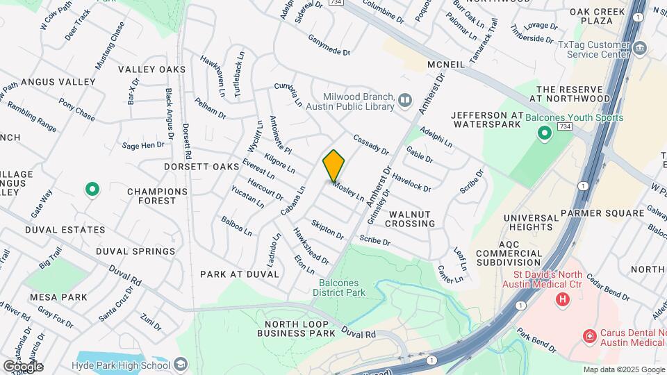 12217 Mosley Ln Mapa y Detalles de la Ubicación