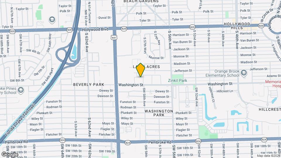 5921 Washington St Map and Location Details