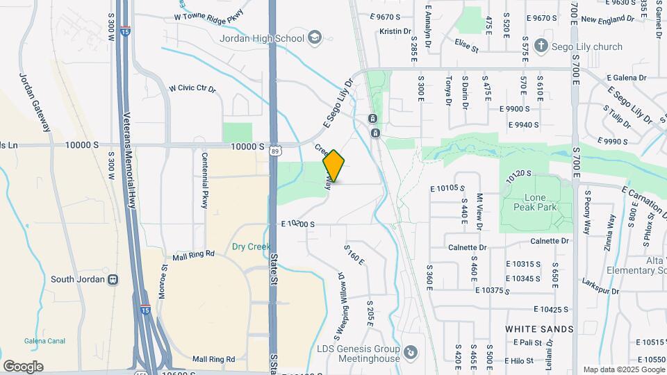 124 S Dry Creek Ridge Ln Map and Location Details