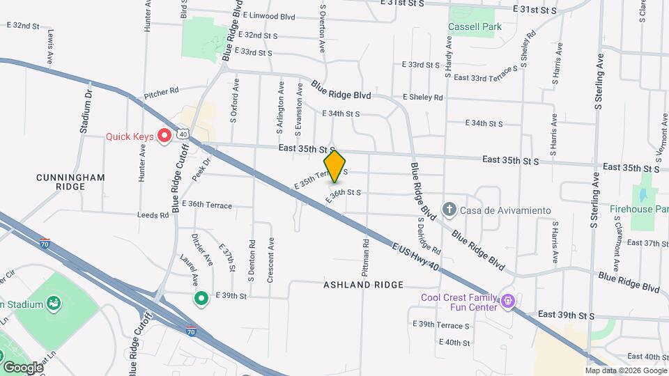 9900 E 36th St S Map and Location Details