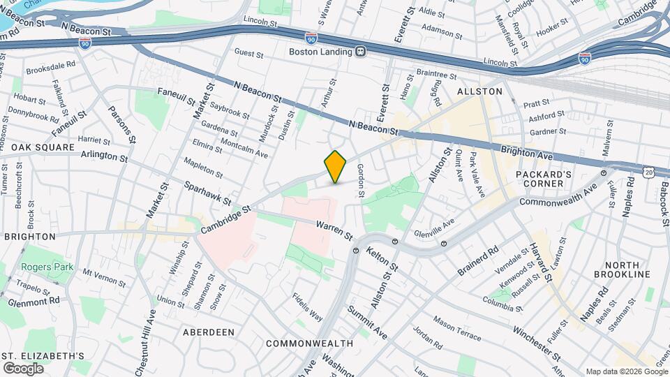 36 Ridgemont St Map and Location Details