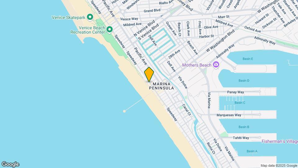 2911 Ocean Front Walk Mapa y Detalles de la Ubicación