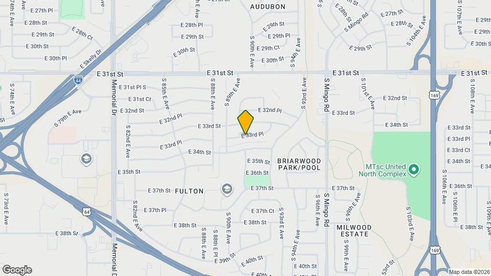 8936 E 33rd Pl Map and Location Details