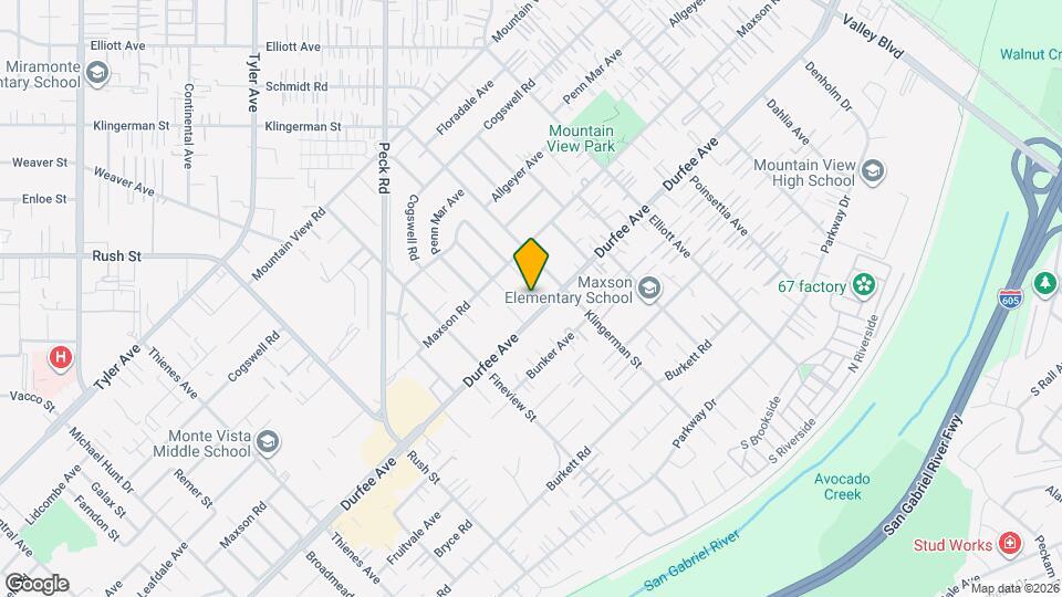 2319-2333 Durfee Ave Map and Location Details