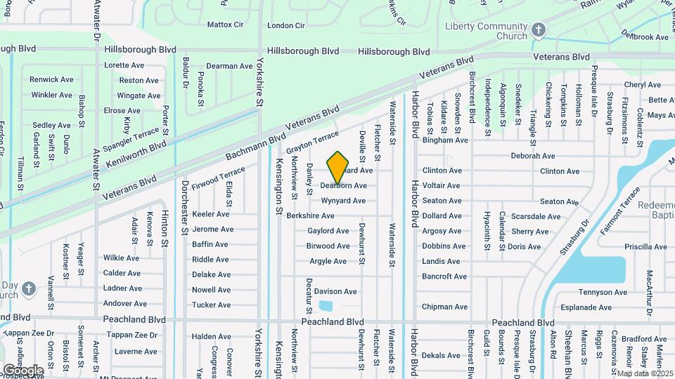 21271 Dearborn Ave Map and Location Details