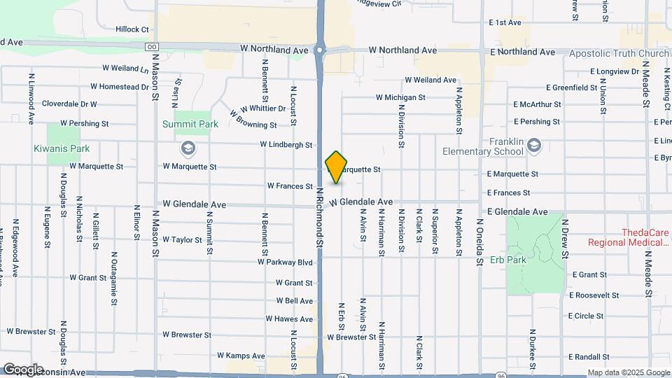 2101 N Erb St Map and Location Details