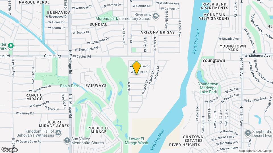 11822 W Poinsettia Dr Mapa y Detalles de la Ubicación