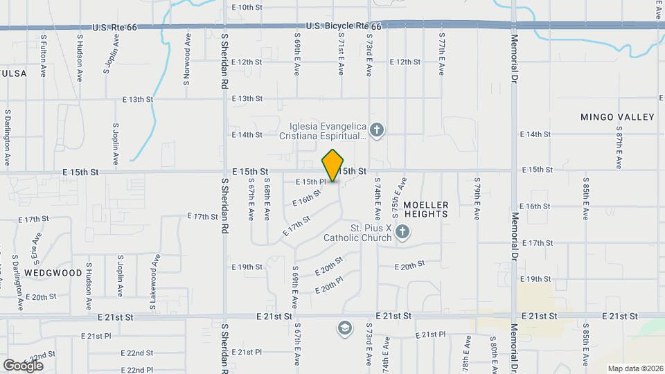 6970 E 15th Pl Map and Location Details