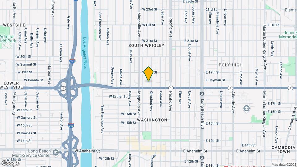 1825 Chestnut Ave Mapa y Detalles de la Ubicación