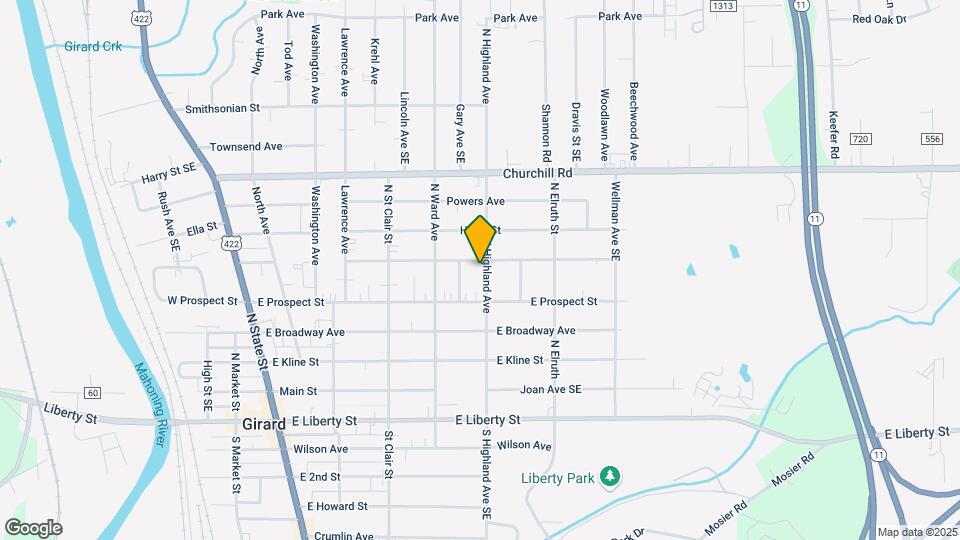 480 Forsythe Ave Map and Location Details