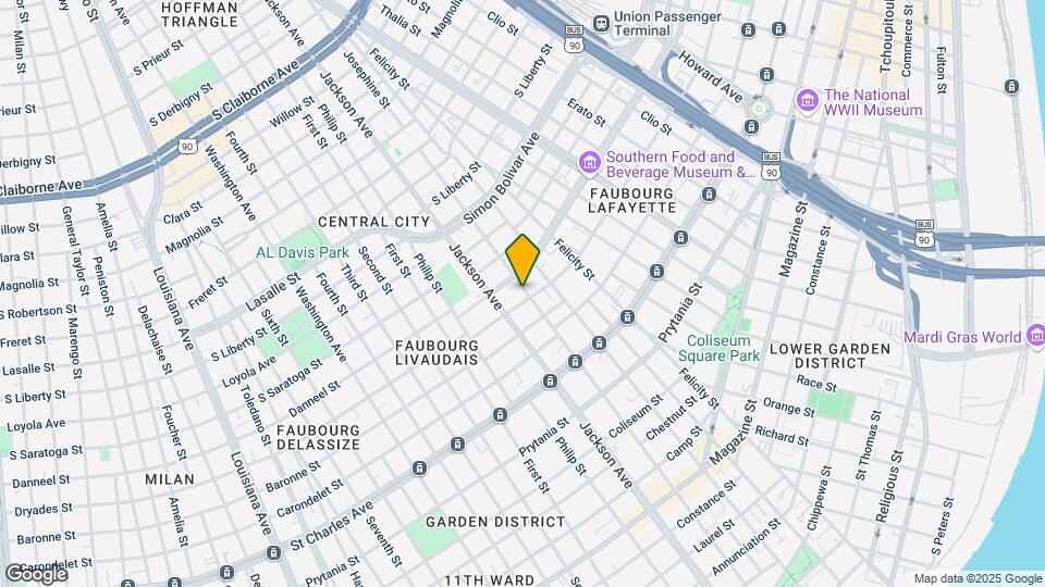 2103 Baronne St Mapa y Detalles de la Ubicación