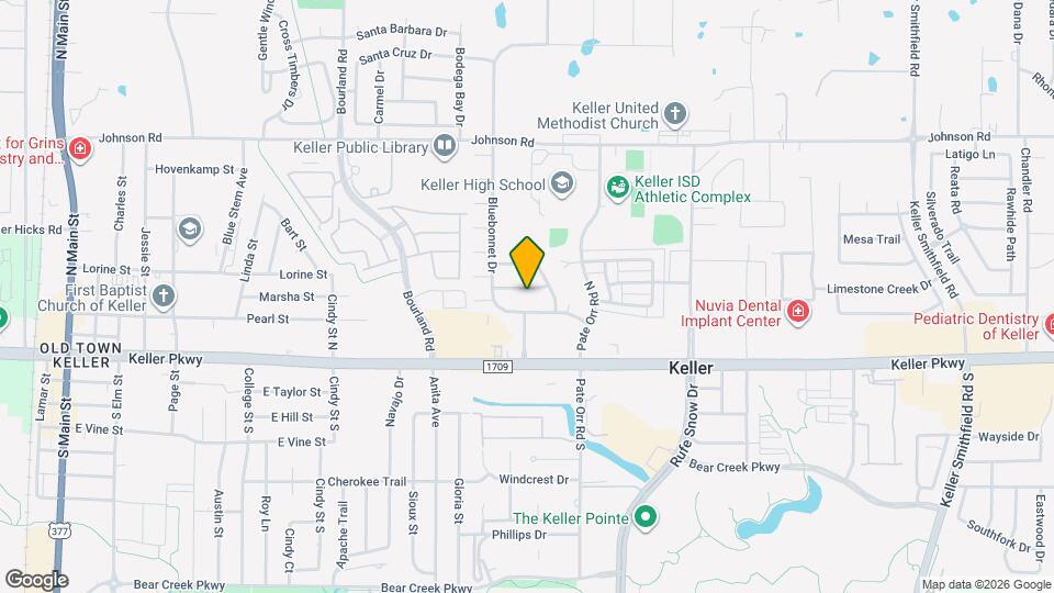 708 Paintbrush Dr Map and Location Details