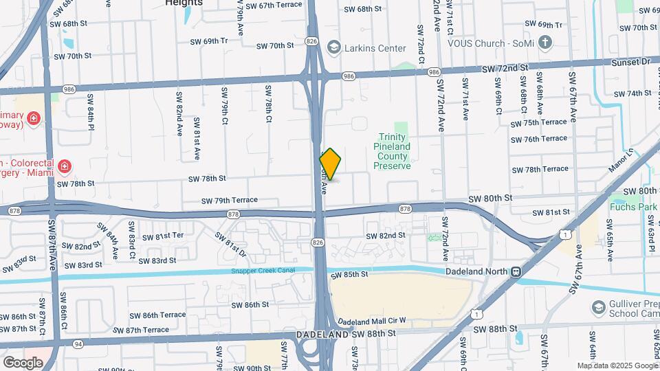 7544 SW 78th Terrace Map and Location Details