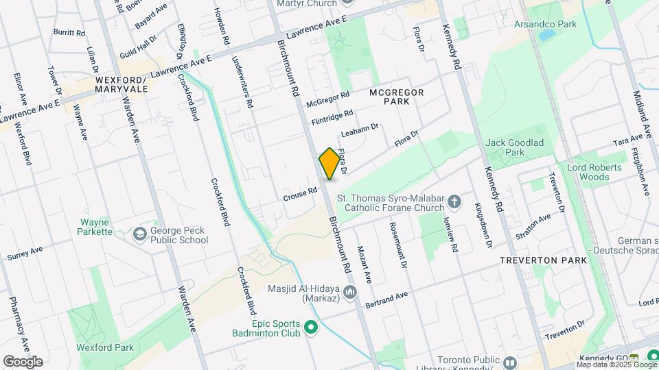 1155 Birchmount Rd Map and Location Details