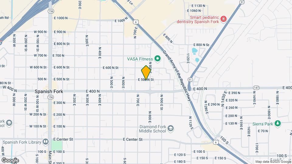 752 E 500 N, Unit 752 East Map and Location Details
