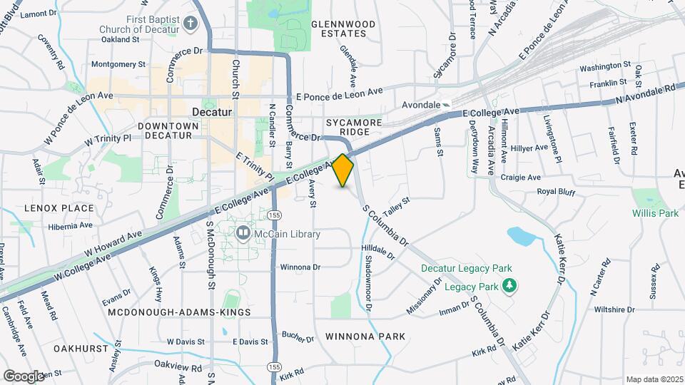 145 S Columbia Dr, Unit B Map and Location Details