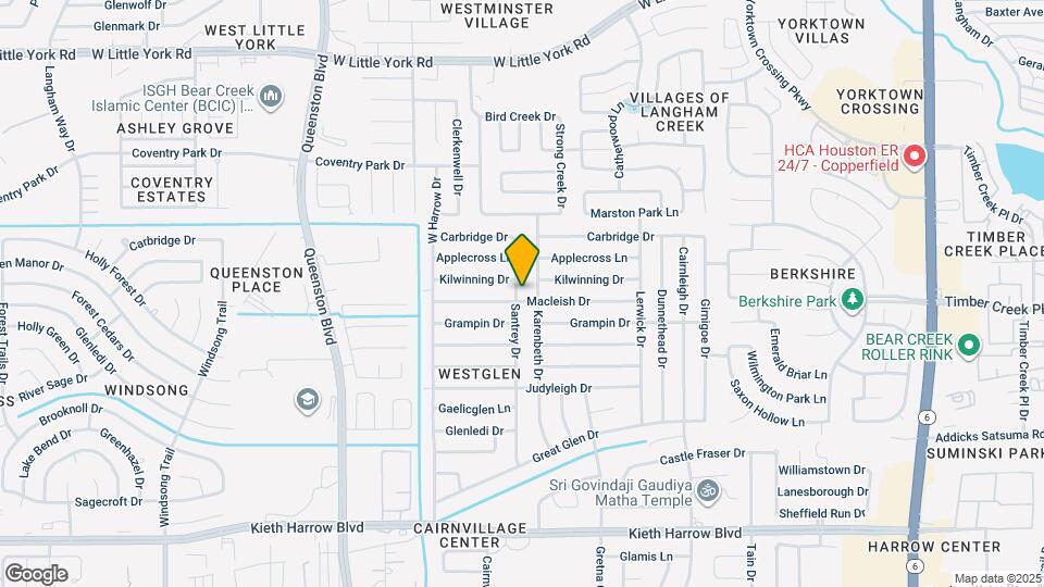 5430 Santrey Dr Map and Location Details