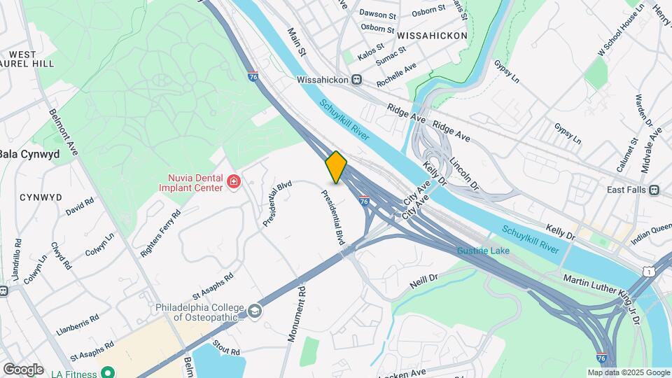 Luxor Lifestyle Apartments Bala Cynwyd Mapa y Detalles de la Ubicación
