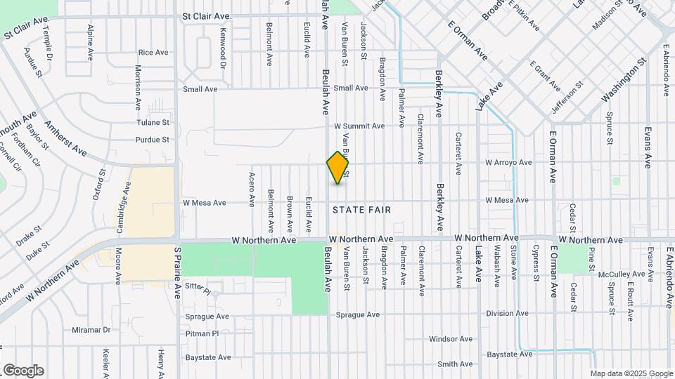 1137 Van Buren St Map and Location Details