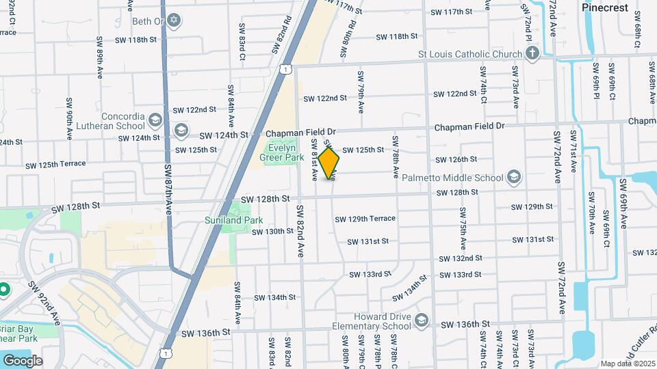 12700 SW 80th Ave Map and Location Details