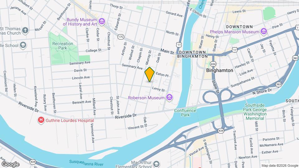 61 Oak St Map and Location Details