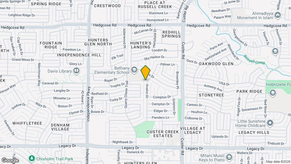 7509 Avalon Dr Map and Location Details