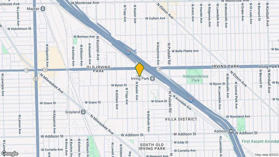 3923 N Keeler Ave Map and Location Details