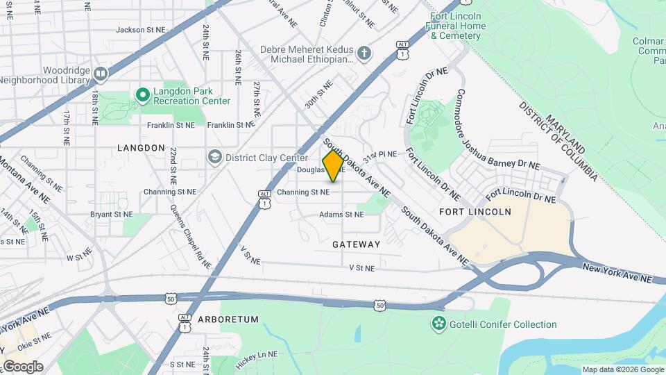 3026 Channing St NE Map and Location Details