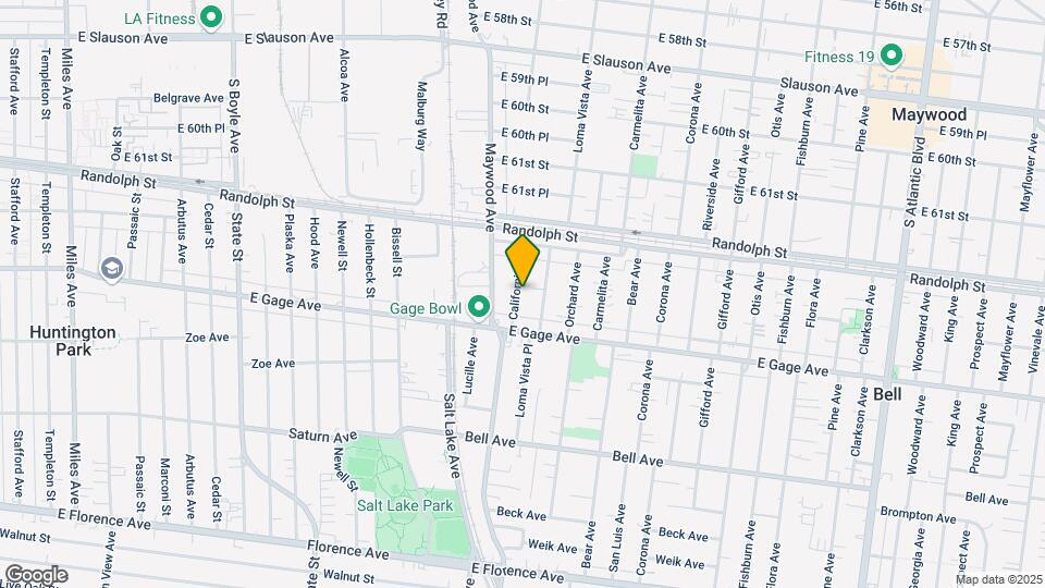 6310 California Ave Map and Location Details