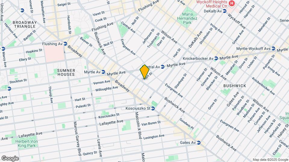 733 Bushwick Avenue Map and Location Details