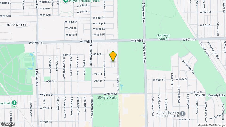 8837 S Talman Ave Map and Location Details