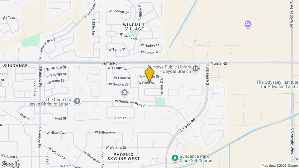 22011 W Pima St Map and Location Details