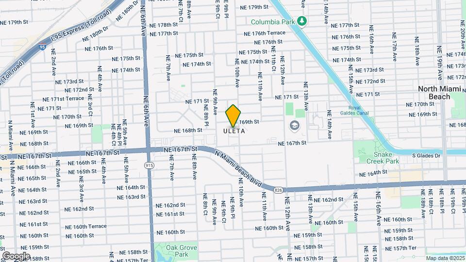 16750 NE 10th Ave Map and Location Details