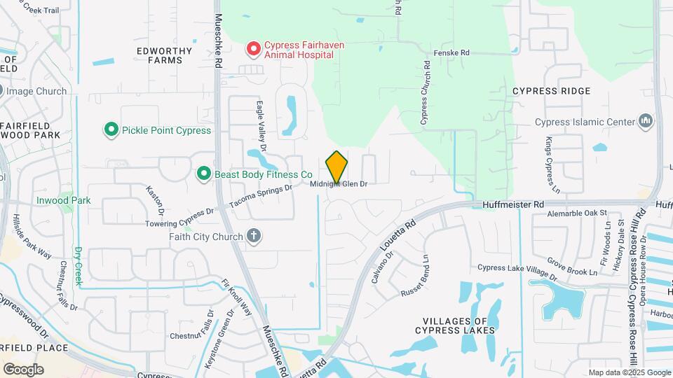 19407 Midnight Glen Dr Map and Location Details