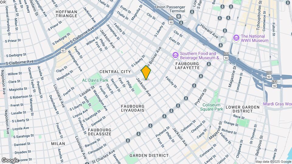 2119 Danneel St Map and Location Details