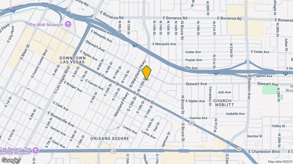 208 N 13th St Map and Location Details