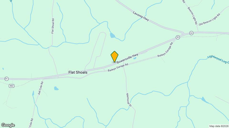 2591 Bowersville Hwy Map and Location Details