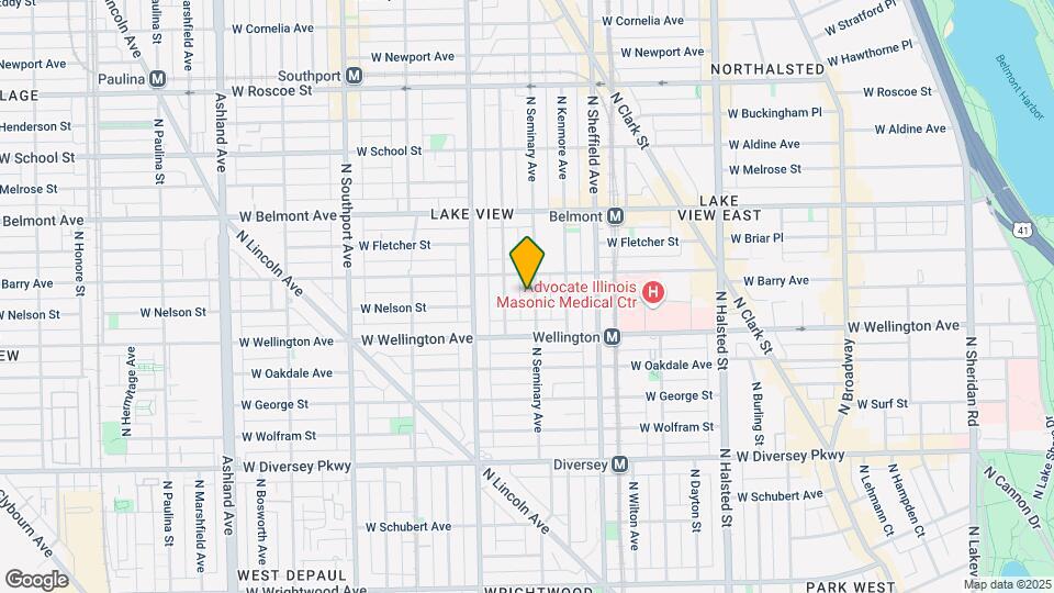 3036 N Seminary Ave, Unit 3 Map and Location Details
