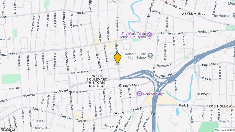 181 Sisson Ave Map and Location Details