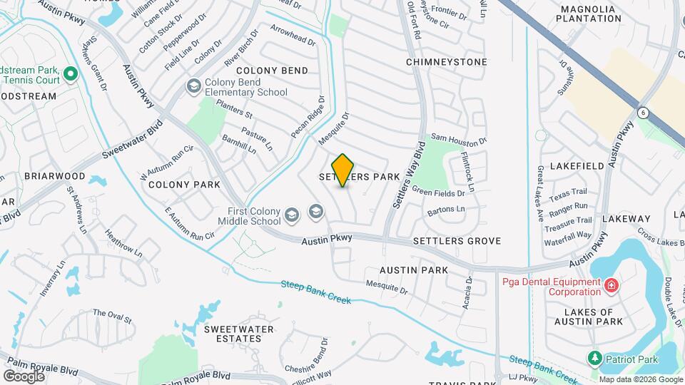 3206 Pebble Lake Dr Map and Location Details