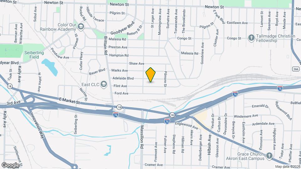 1855 Flint Ave Map and Location Details