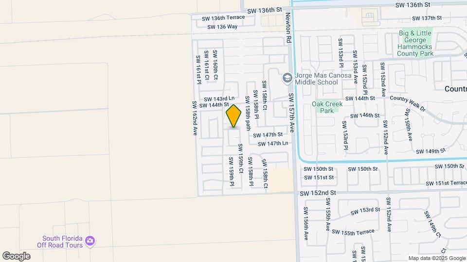 15942 SW 146th Terrace Map and Location Details