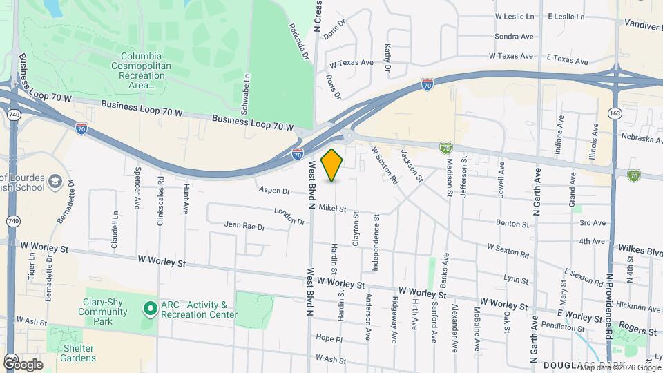 1005 Hardin St Map and Location Details