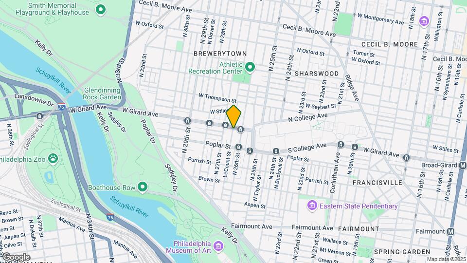 Brewerytown Apartments Map and Location Details