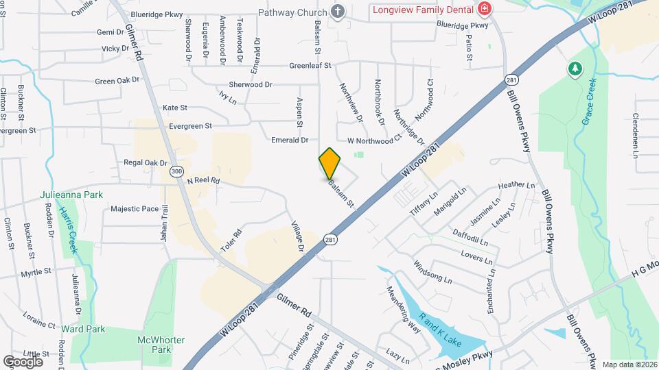 2205 Balsam St Map and Location Details
