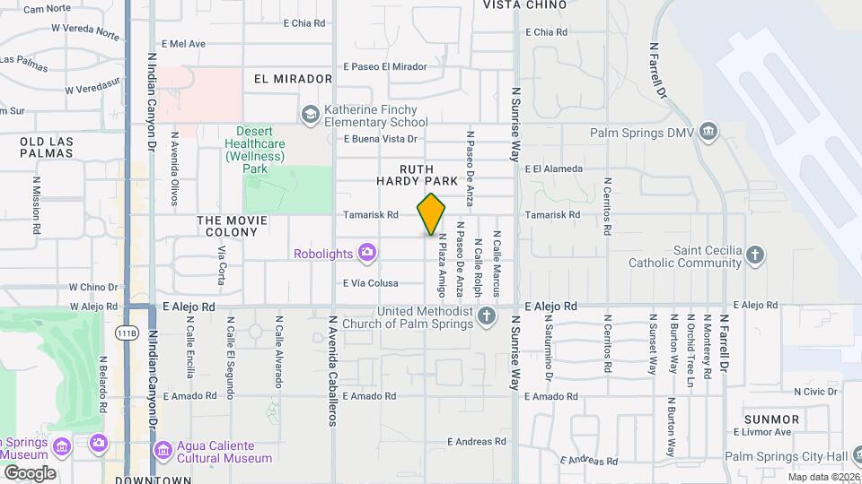 630 N Hermosa Dr Map and Location Details