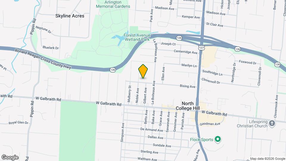 1910 Bising Ave Map and Location Details